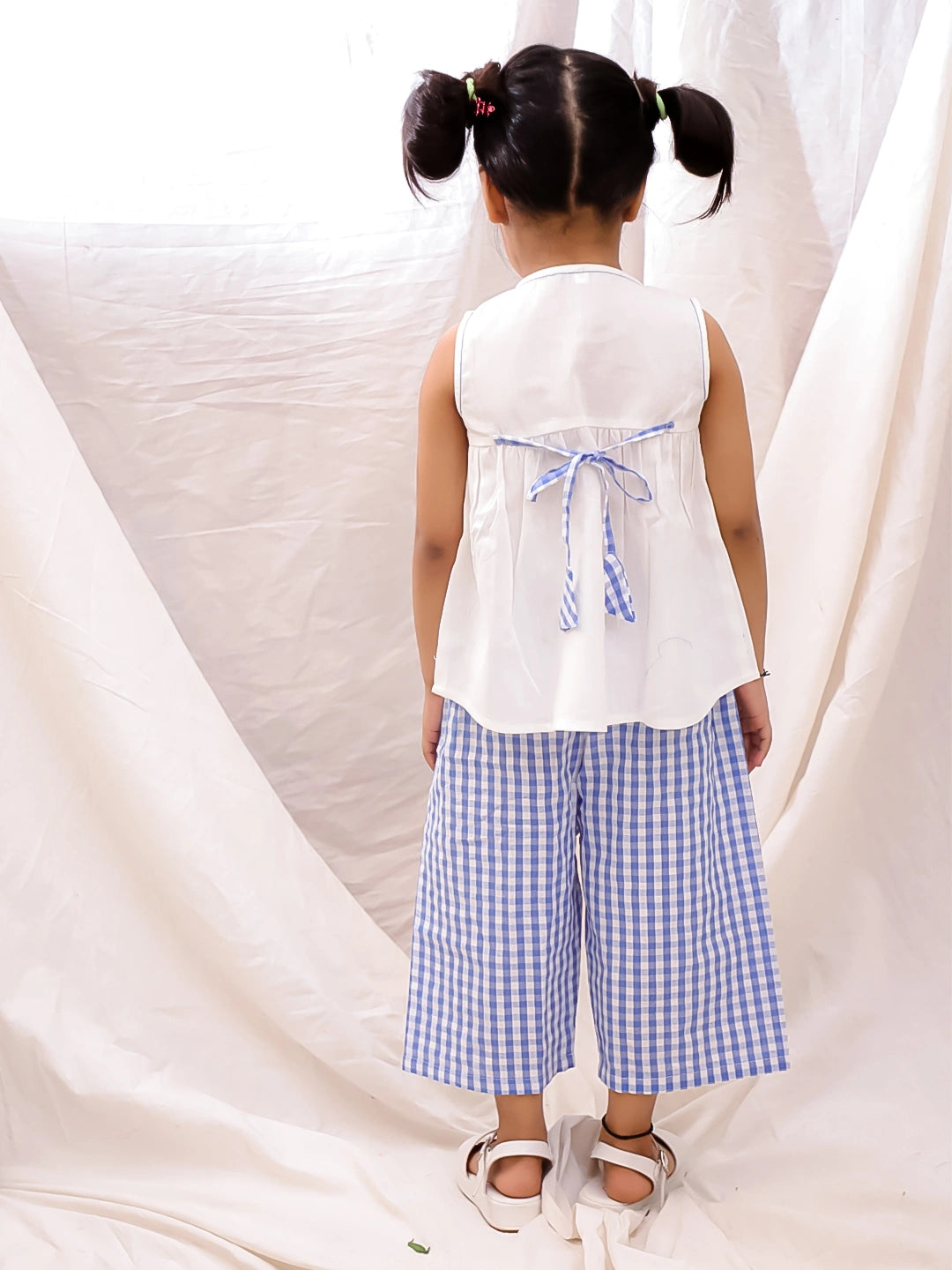 BownBee Cotton Sleeveless Top & Palazzo Set