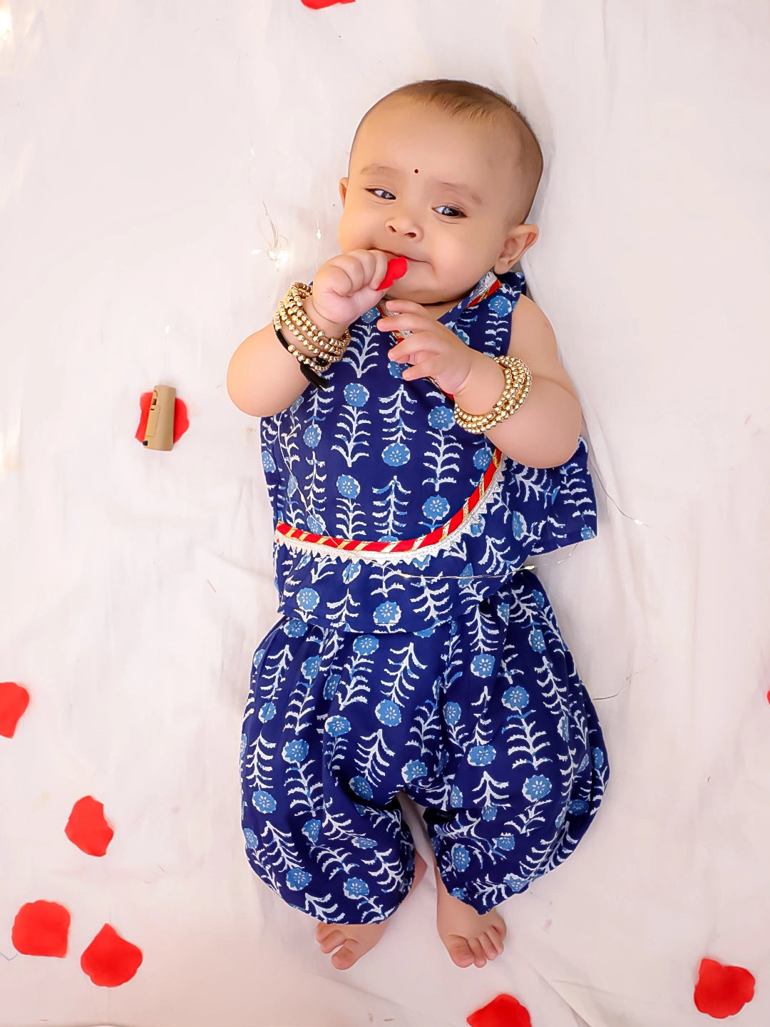 Bownbee Girls Cotton Clothing Set For Infants  - Animal Print - Pink