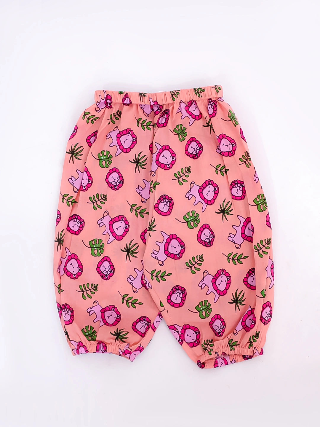 Bownbee Girls Cotton Clothing Set For Infants  - Animal Print - Pink