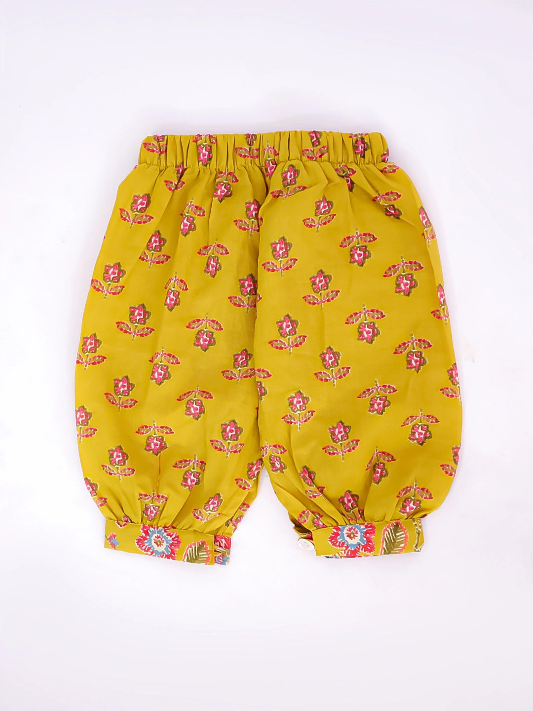 Bownbee Girls Cotton Clothing Set For Infants  - Polka Dots - Yellow