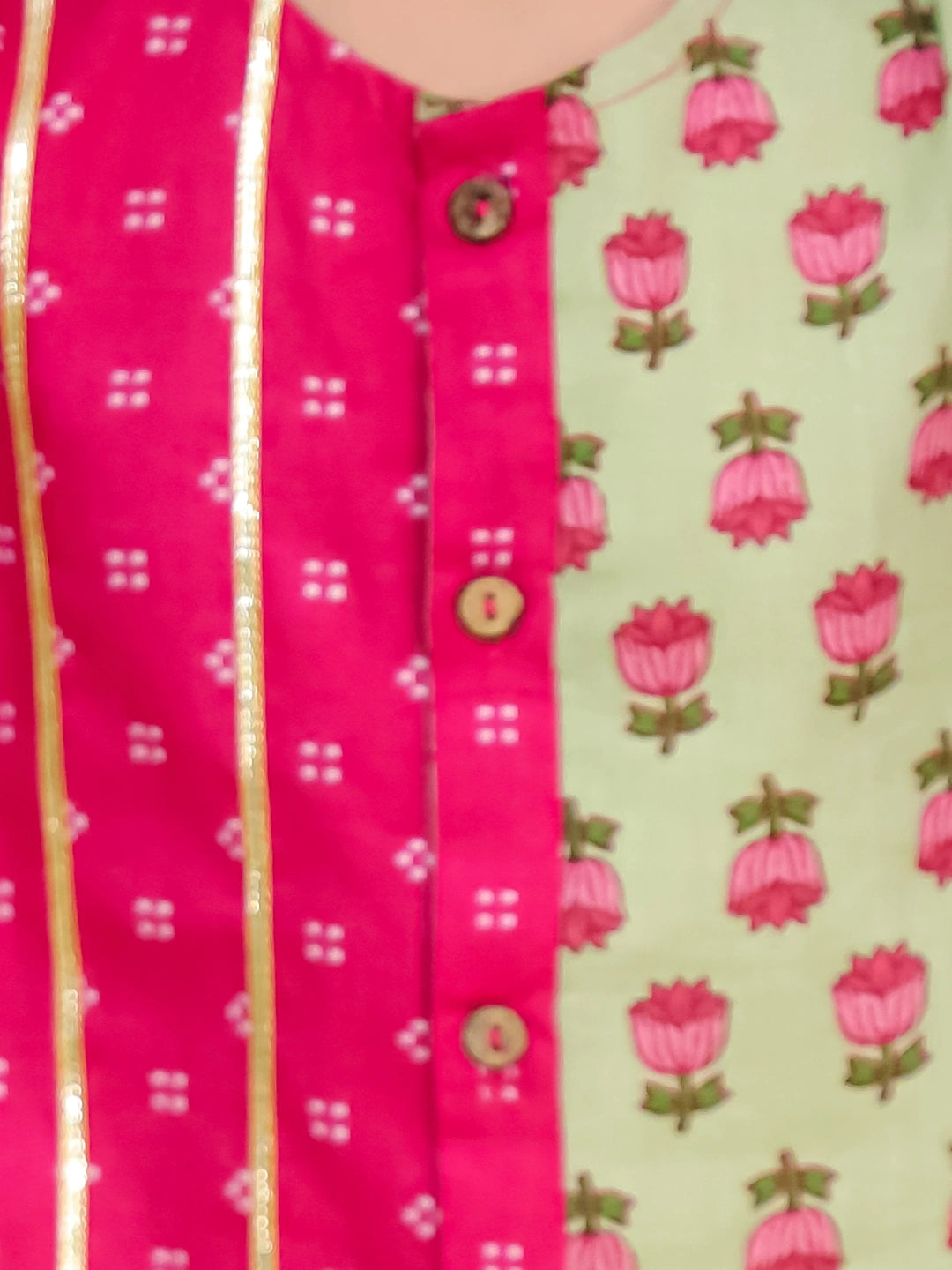 BownBee Festive Kurti Dhoti With Dhoti Kurta Sibling Set For Infants