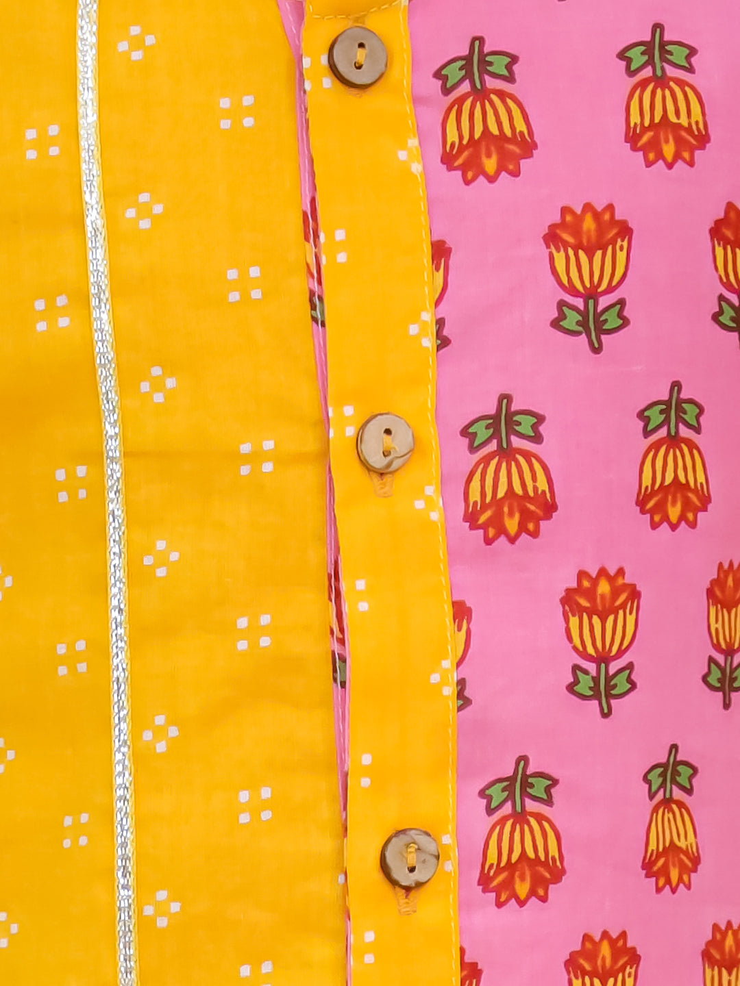 BownBee Pure Cotton Dhoti Kurta Set for Boys | Traditional Kids Ethnic Wear - Pink