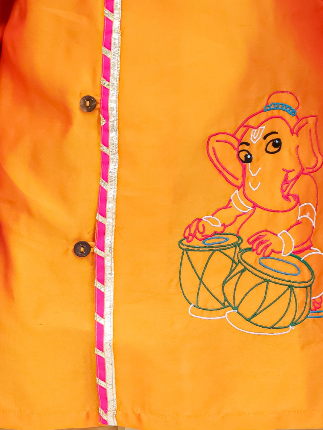 BownBee Silk Tafetta Dhoti Kurta Set For Boys