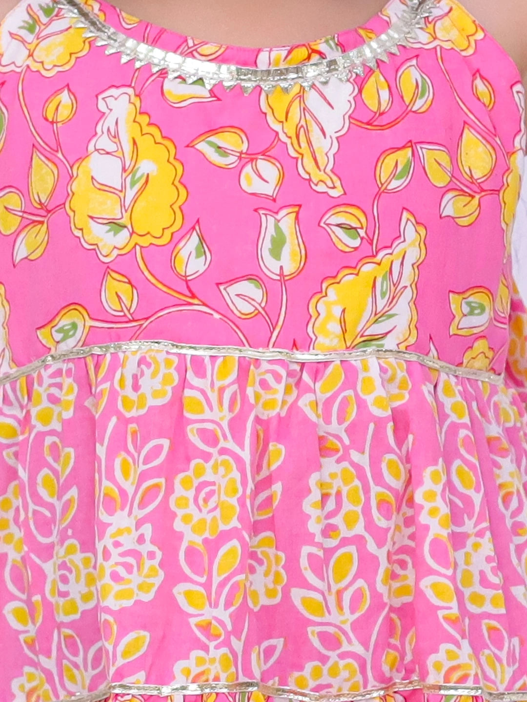 BownBee Ethnic Summer Sleeveless Tie & Dye Dress For Girls