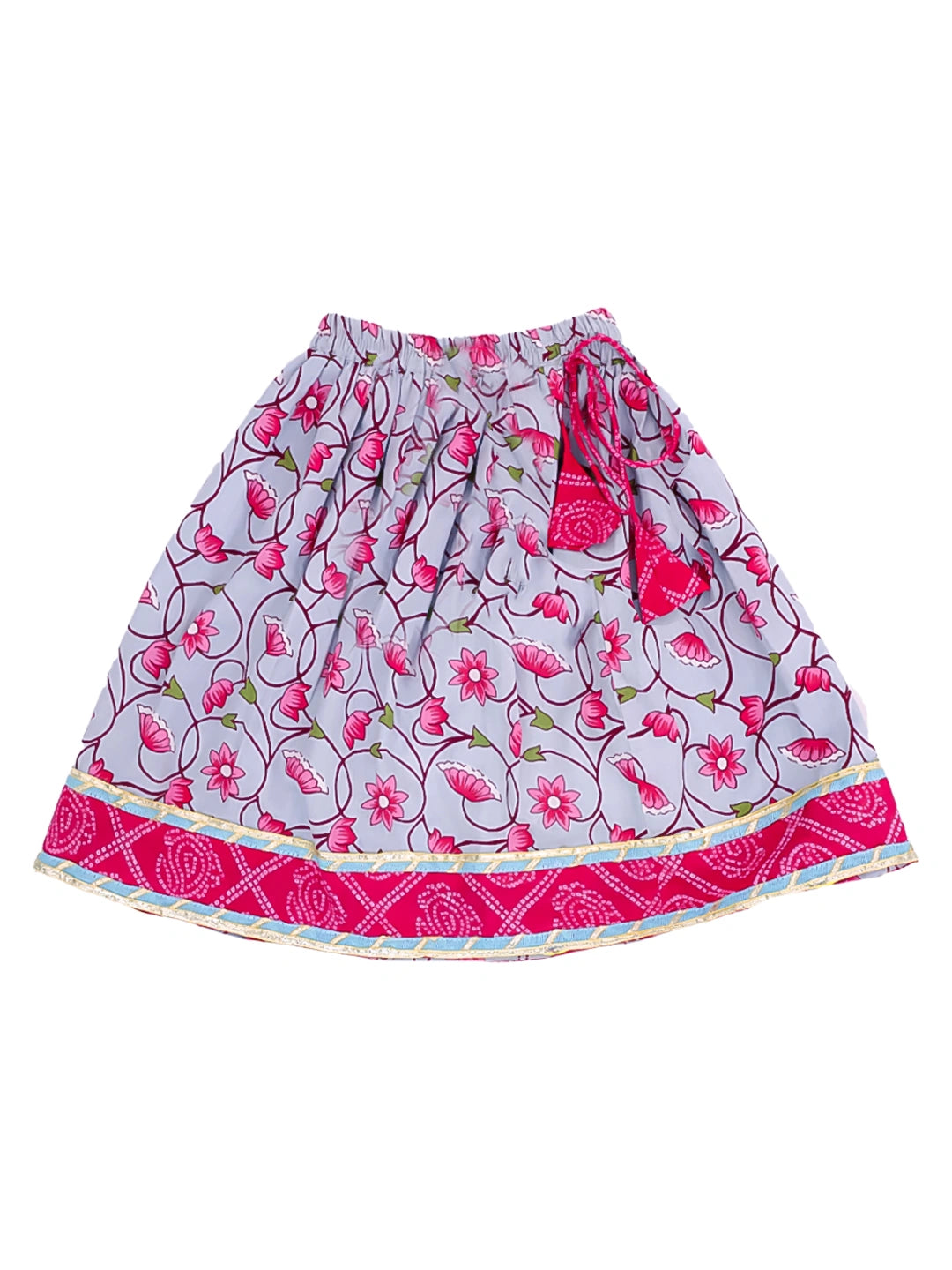 Bownbee Girls Cotton Lehenga Choli For Infants   -  Pink