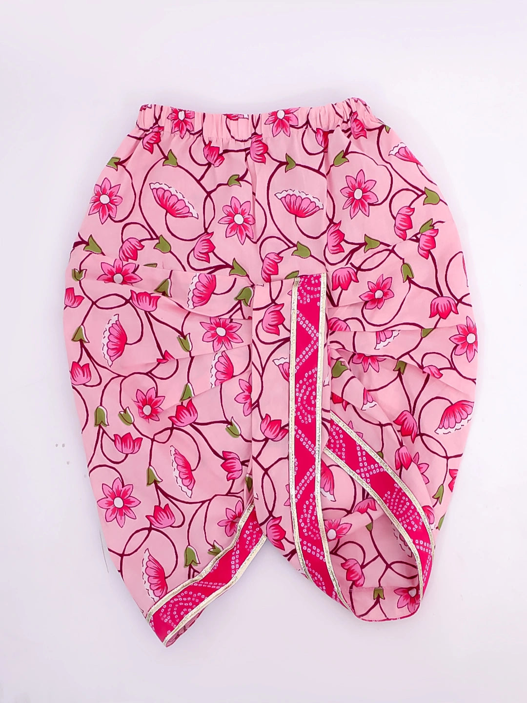 Bownbee Boys Cotton Dhoti Kurta For Infants   -  Pink