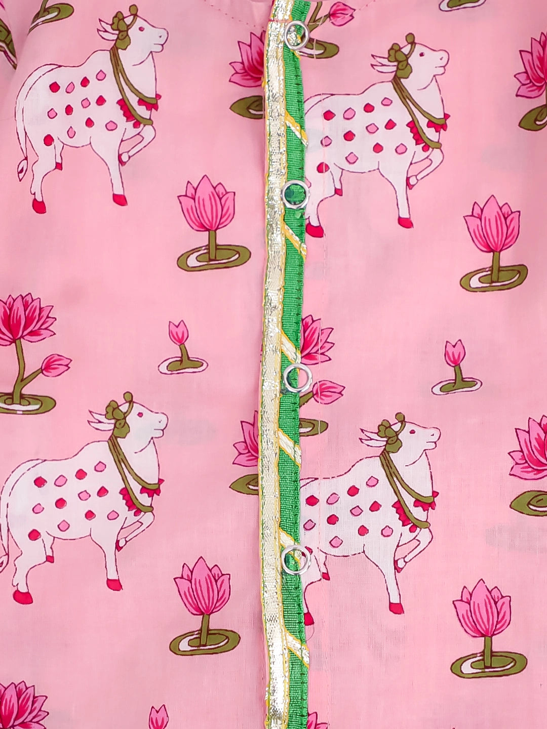 Bownbee Boys Cotton Dhoti Kurta For Infants   -  Pink