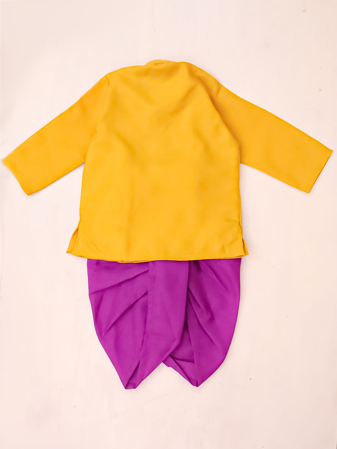 Bownbee Boys Cotton Dhoti Kurta For Infants  - Embroidered - White