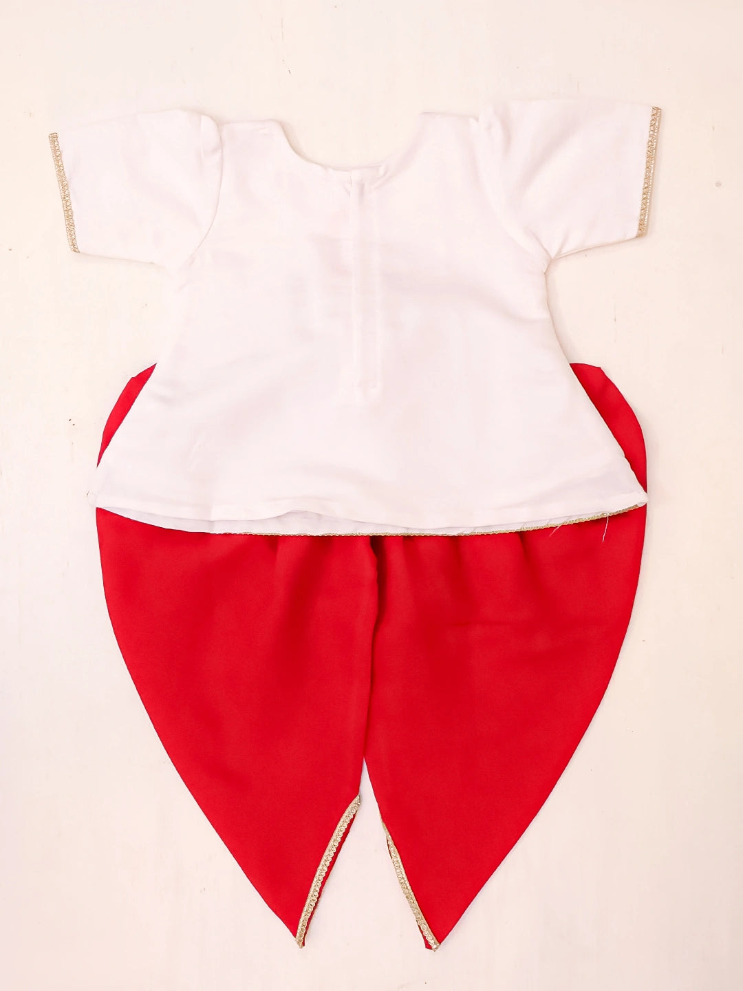 BownBee Embroidered Kurti with Dhoti for Infant Girls