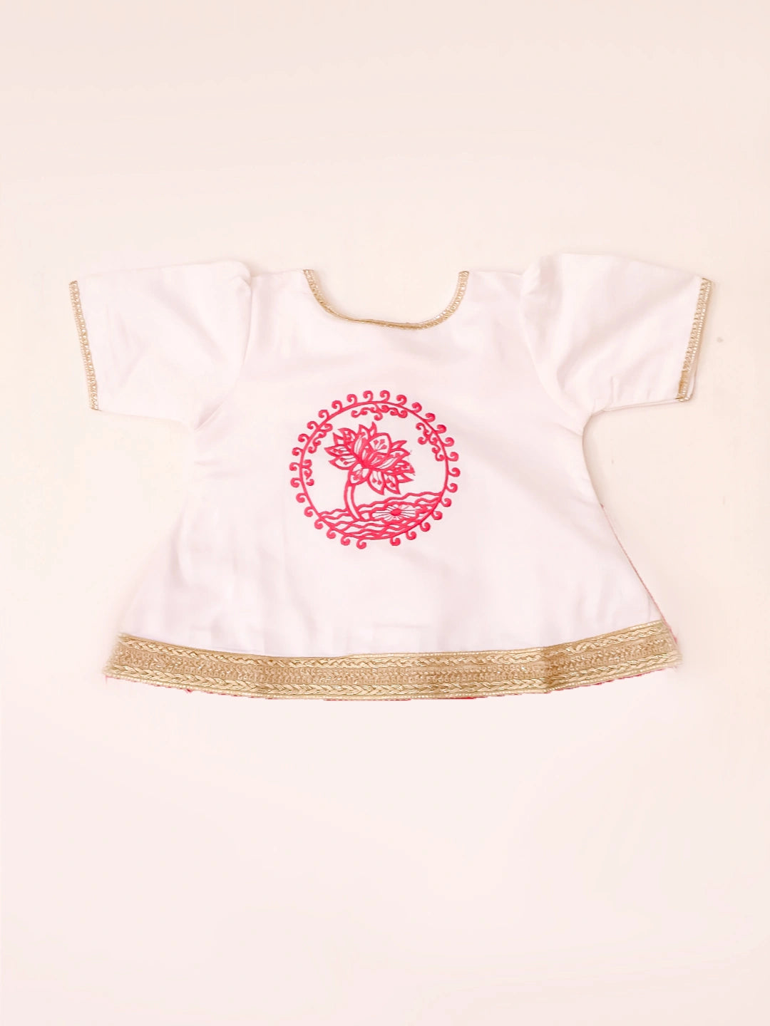 BownBee Embroidered Kurti with Dhoti for Infant Girls