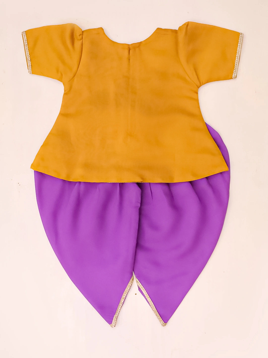 BownBee Embroidered Kurti with Dhoti for Infant Girls