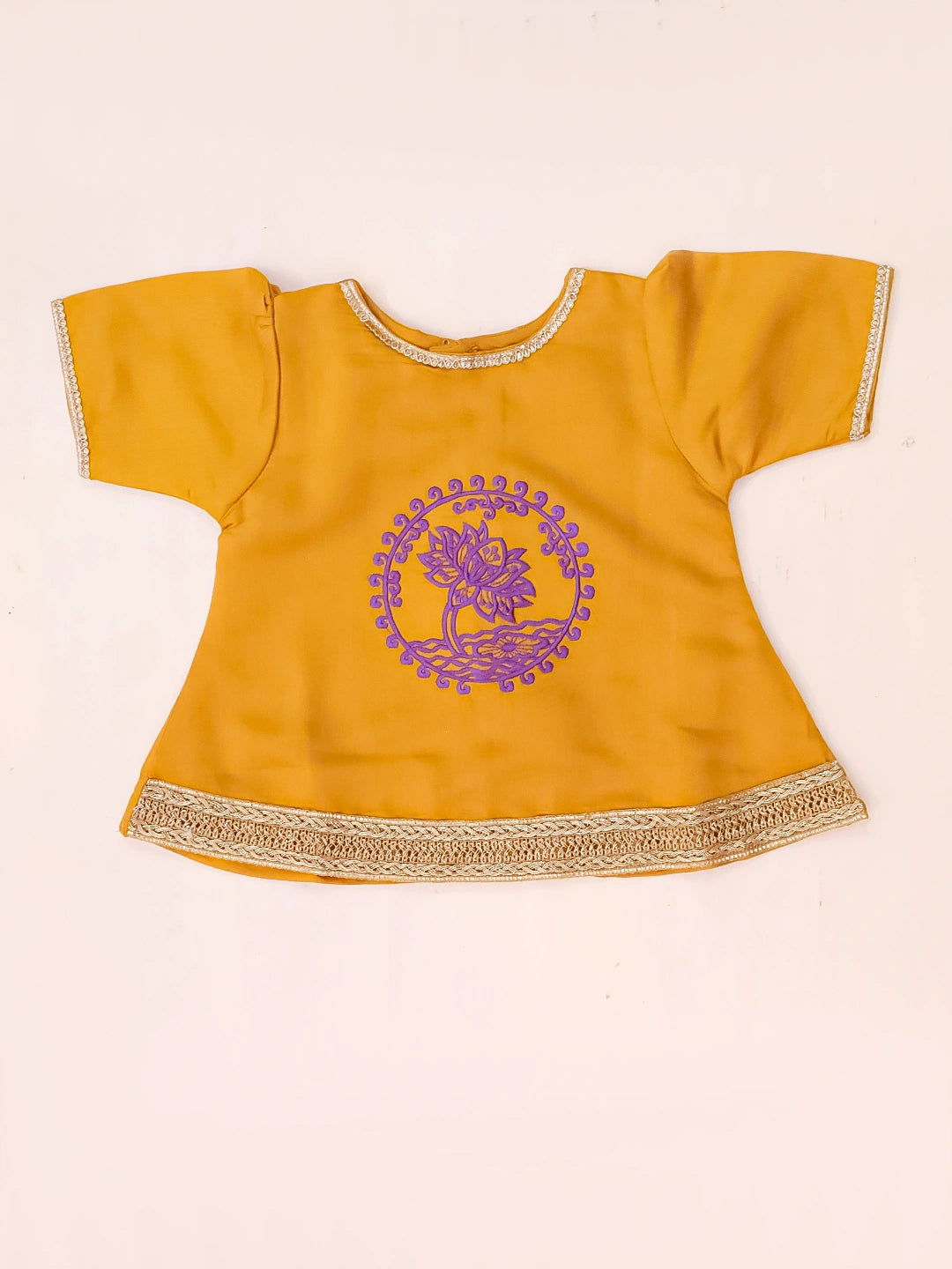 BownBee Embroidered Kurti with Dhoti for Infant Girls