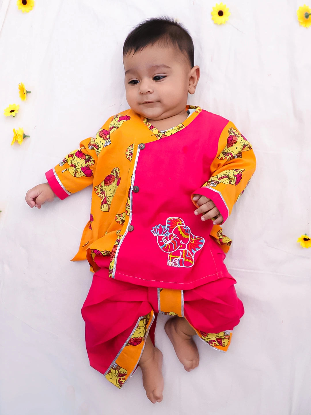 Bownbee Boys Cotton Dhoti Kurta For Infants