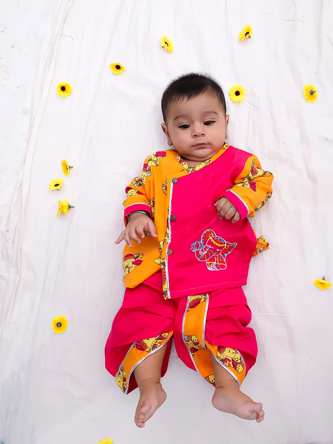 Bownbee Boys Cotton Dhoti Kurta For Infants