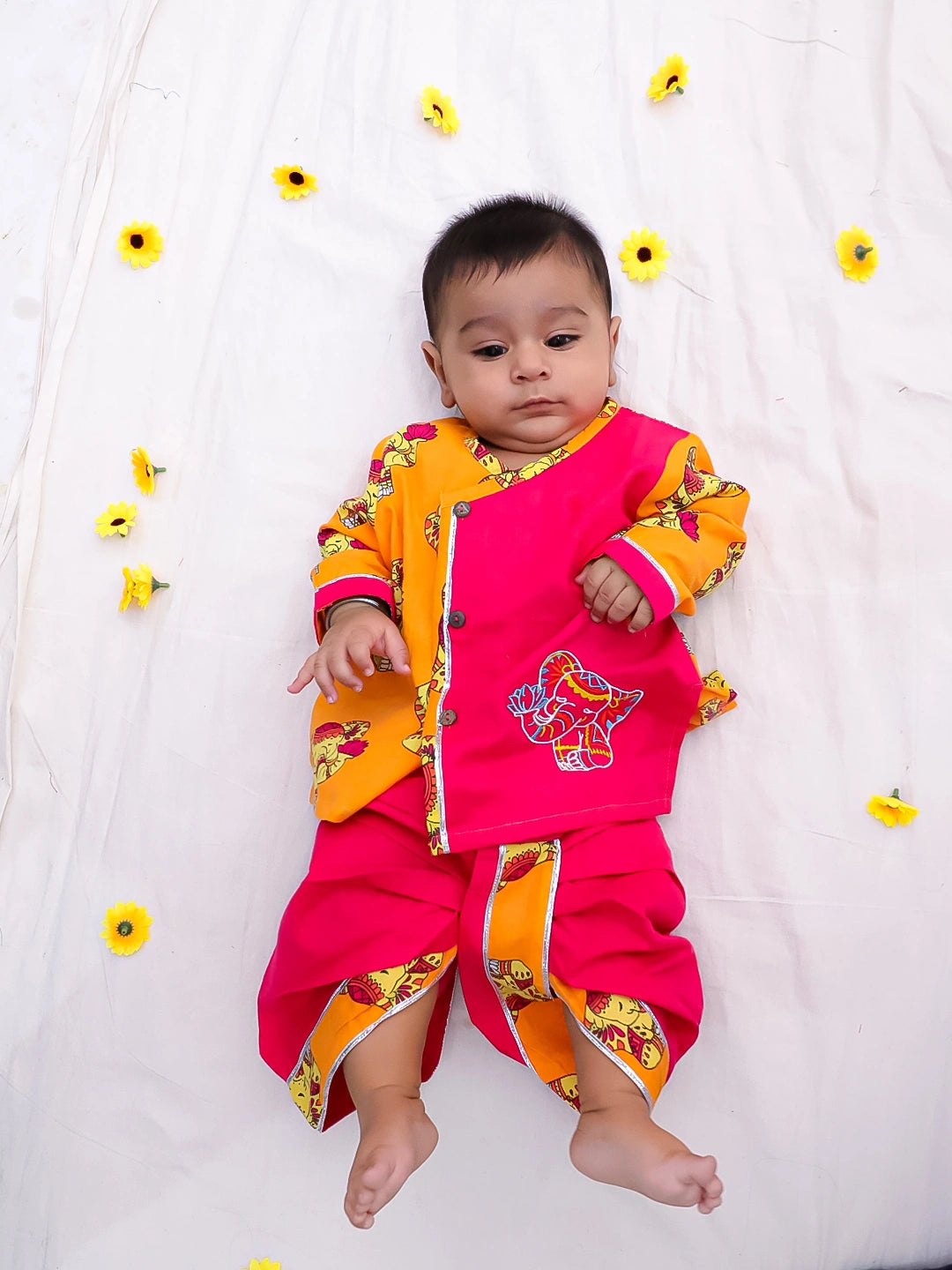 Bownbee Boys Cotton Dhoti Kurta For Infants