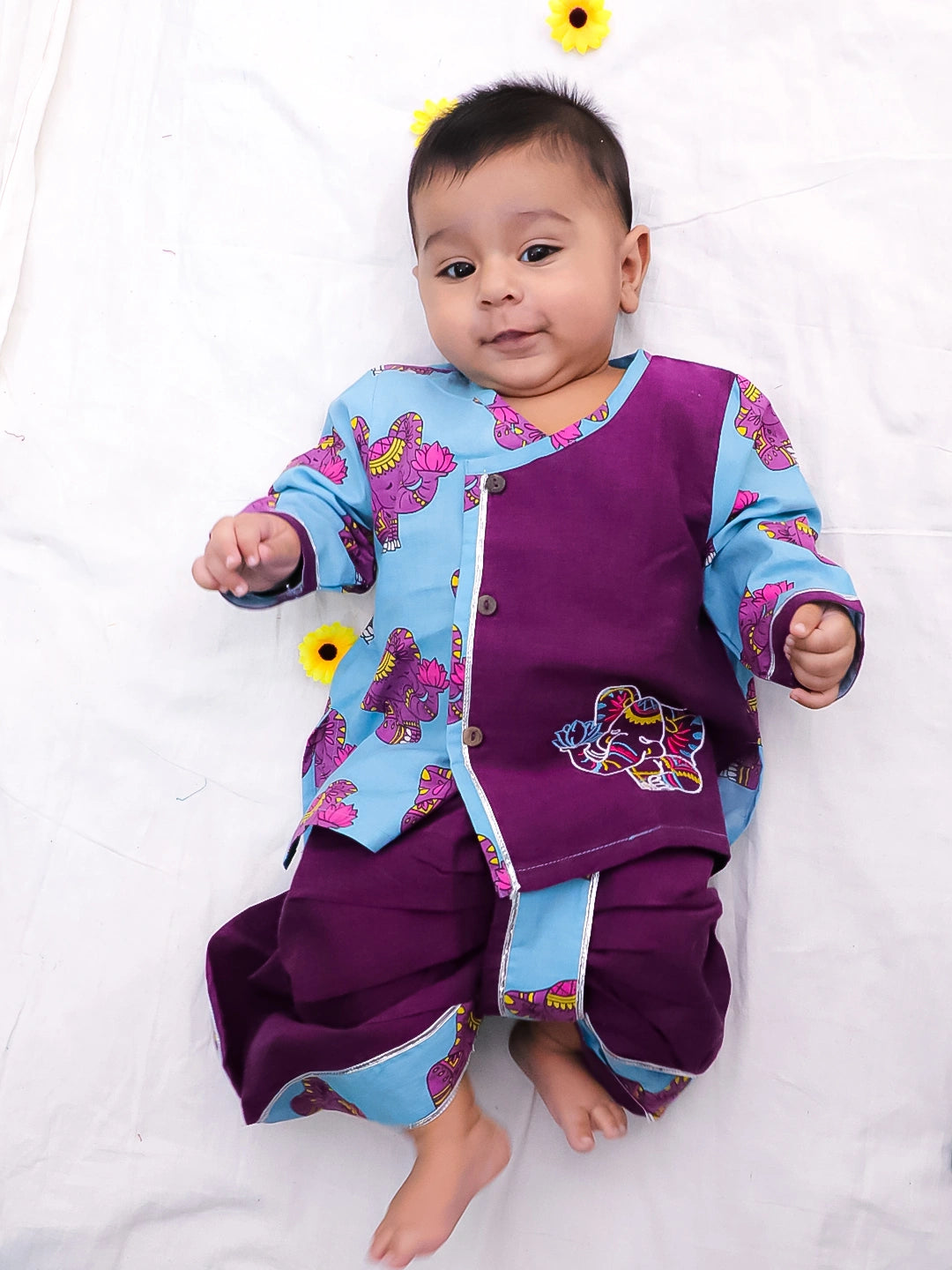 Bownbee Boys Cotton Dhoti Kurta For Infants