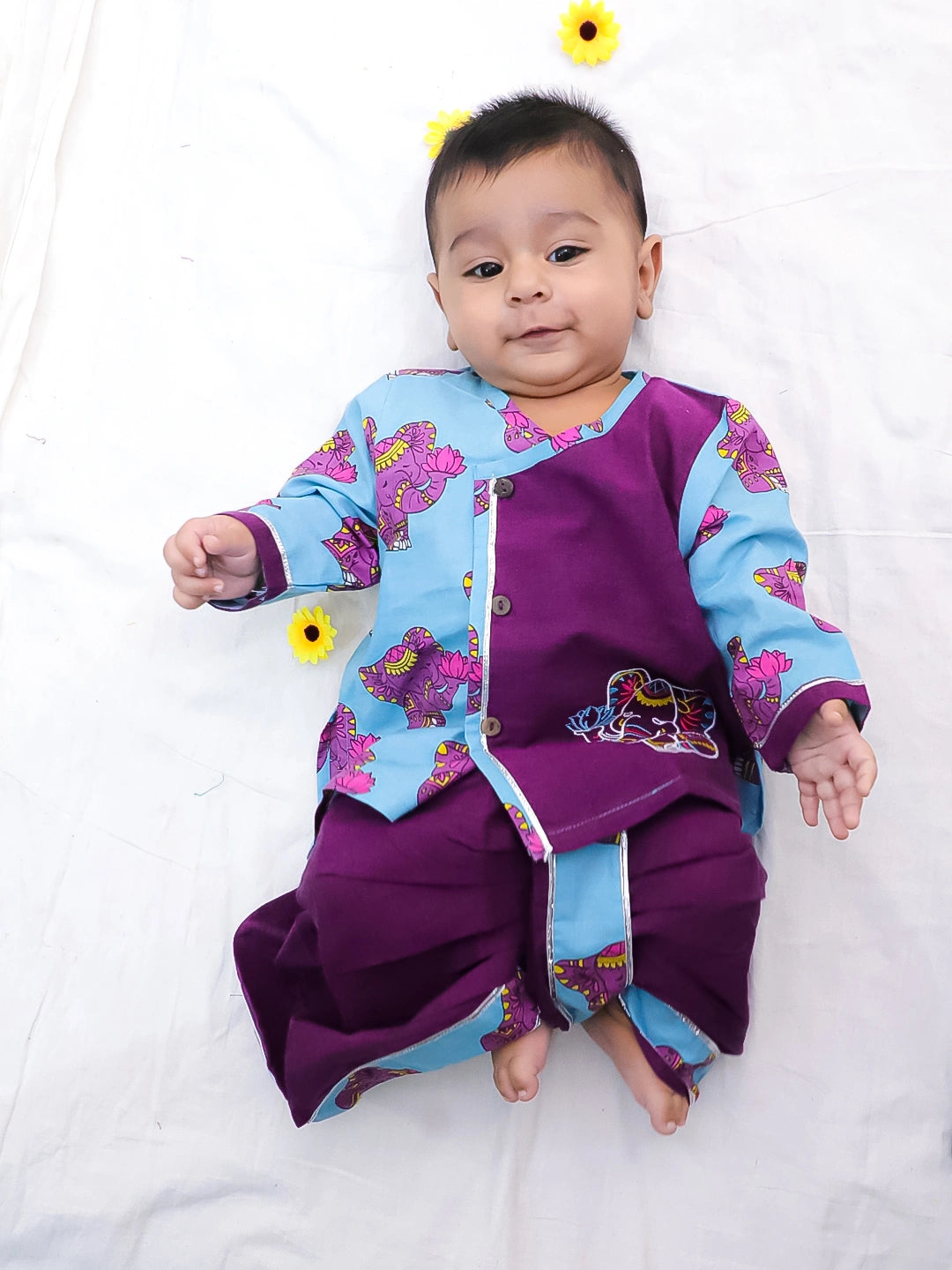 Bownbee Boys Cotton Dhoti Kurta For Infants