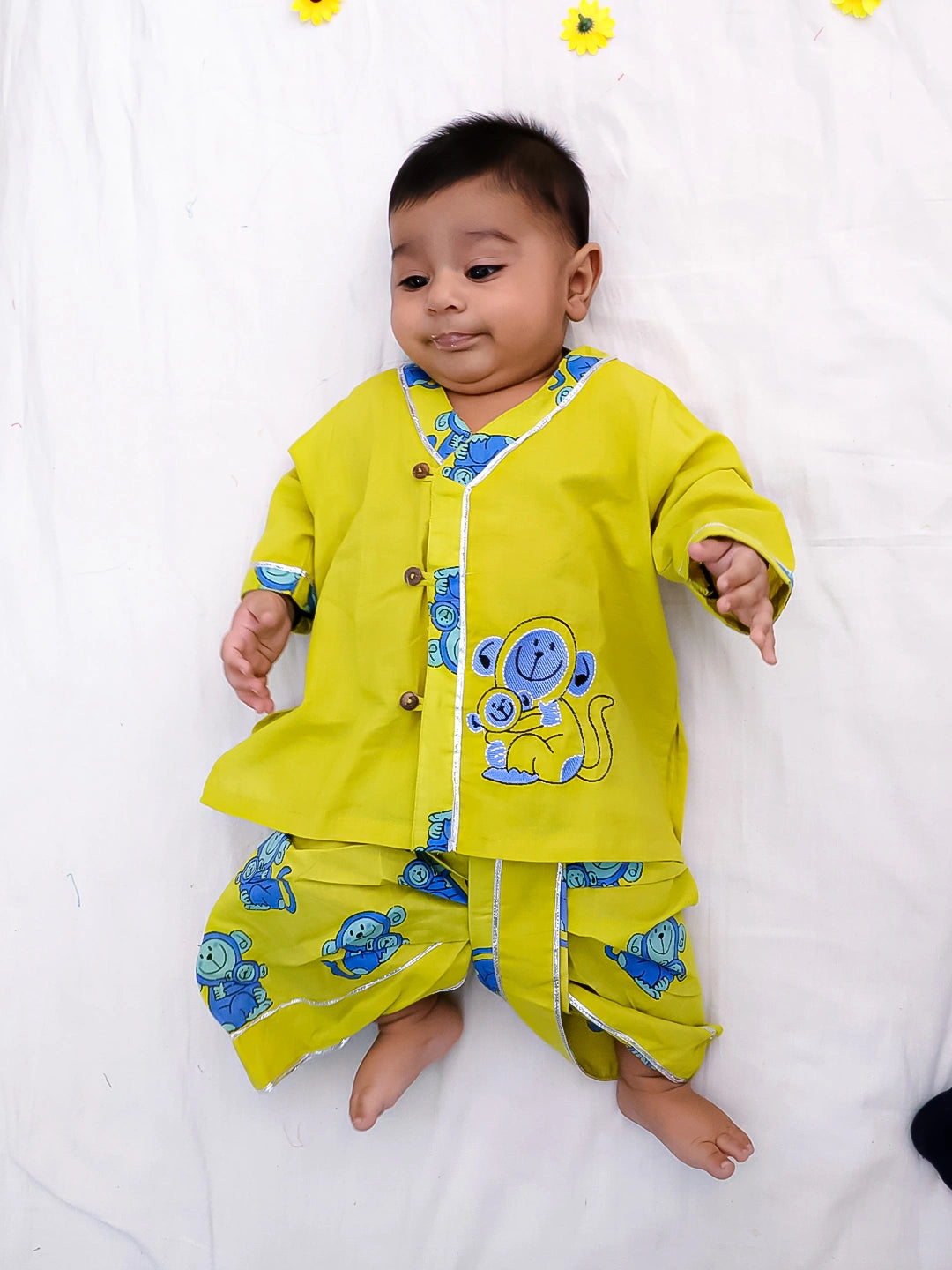 Bownbee Boys Cotton Dhoti Kurta For Infants