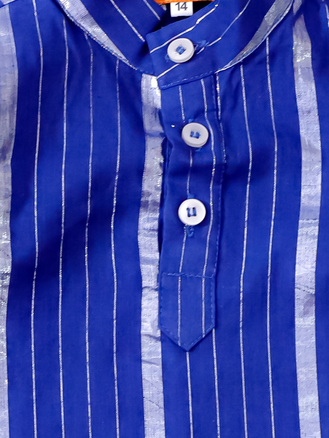 Bownbee Boys Cotton Dhoti Kurta For Infants  - Stripes - White