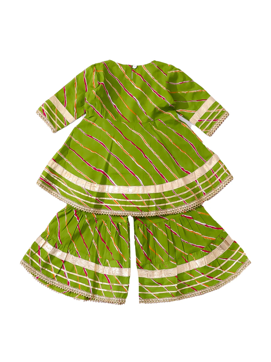 Bownbee Girls Cotton Ethnic Set For Infants