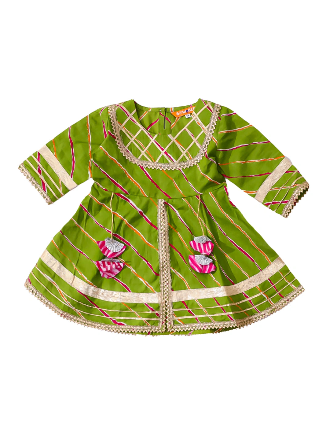 Bownbee Girls Cotton Ethnic Set For Infants