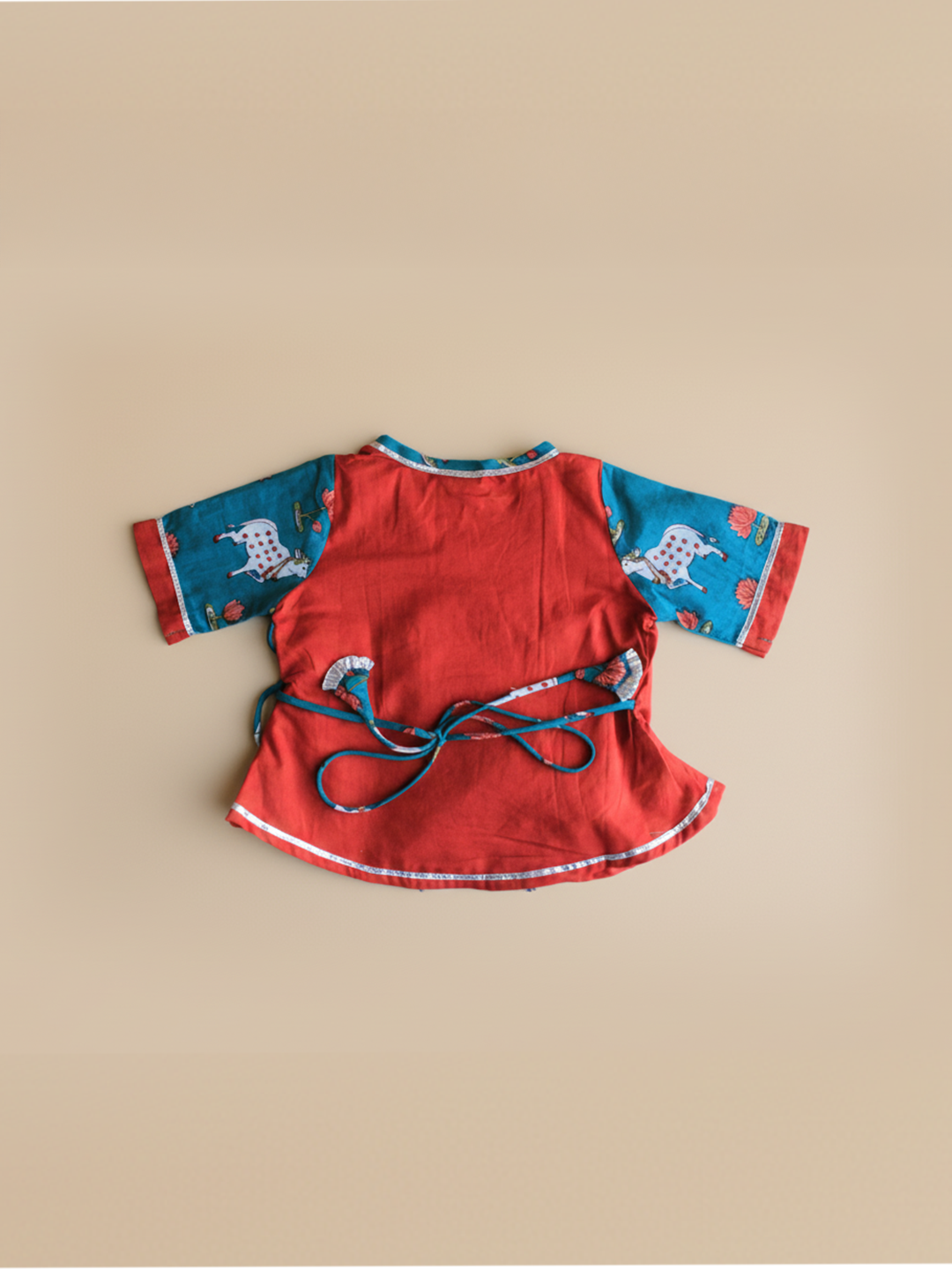 BownBee Pure Cotton Embroidered Ethnic suit set For Infant Girls- Pink