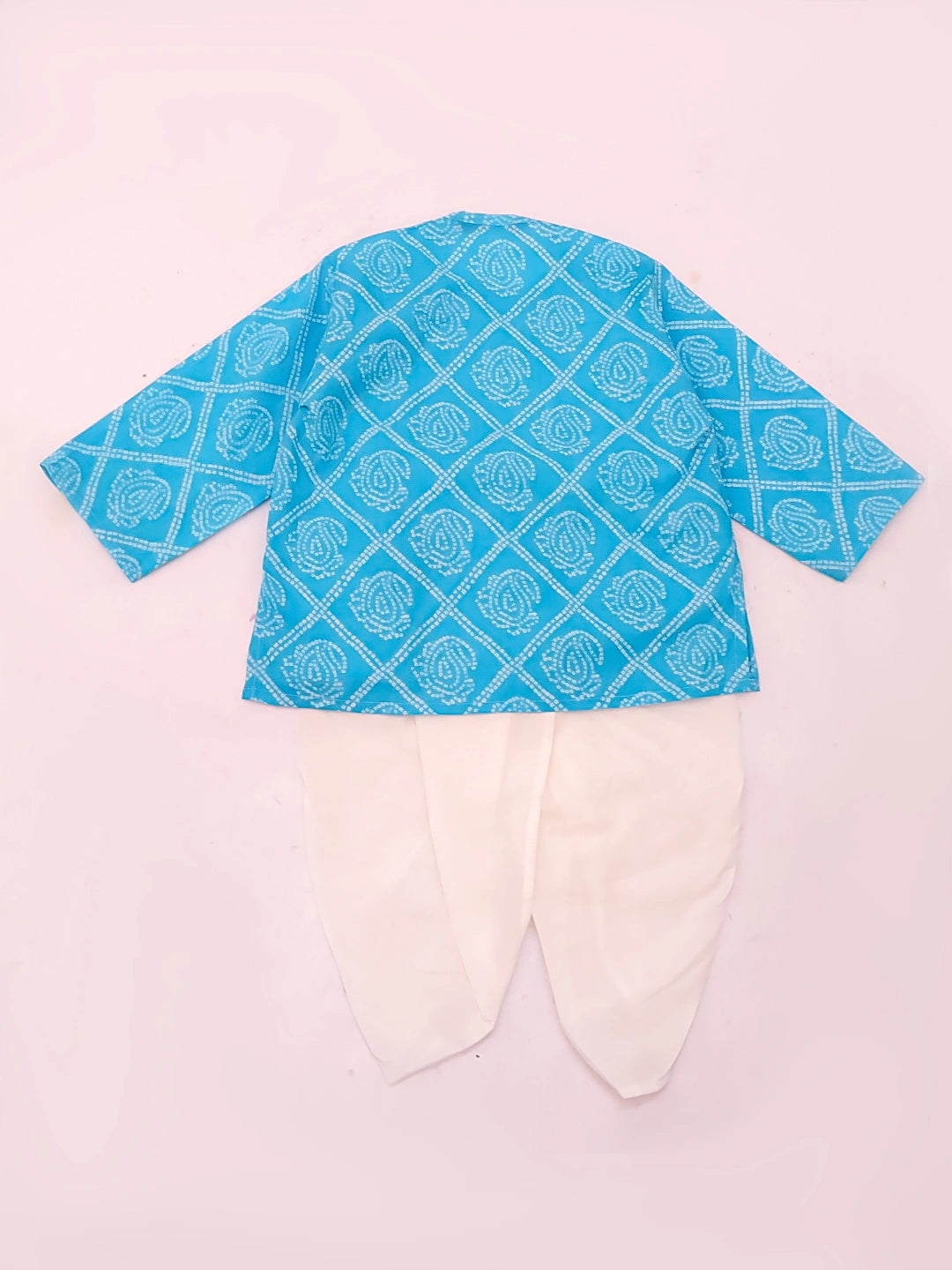 Bownbee Boys Cotton Dhoti Kurta For Infants  - Quirky -  Navy  Blue