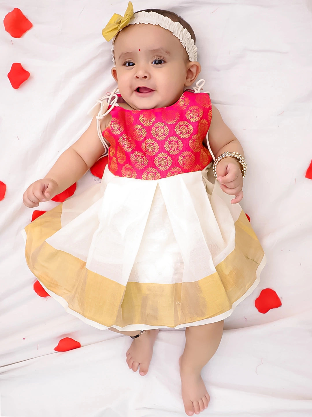 Bownbee Girls Cotton Dress For Infants