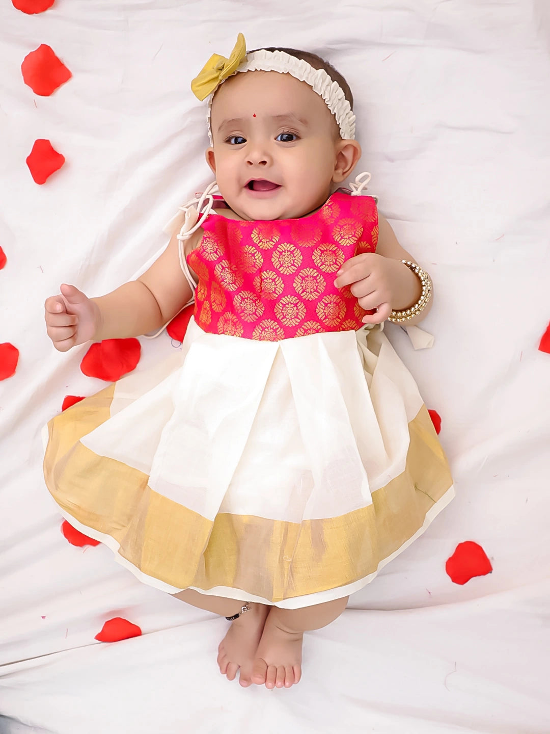 Bownbee Girls Cotton Dress For Infants
