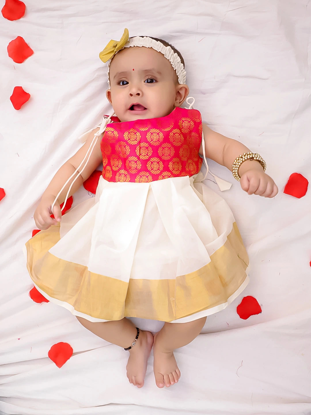 Bownbee Girls Cotton Dress For Infants