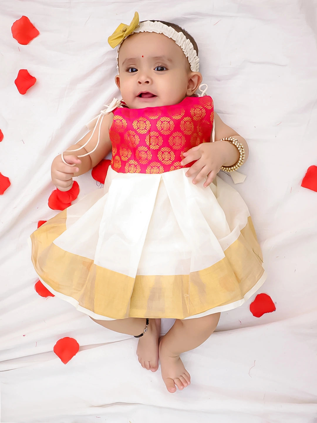 Bownbee Girls Cotton Dress For Infants