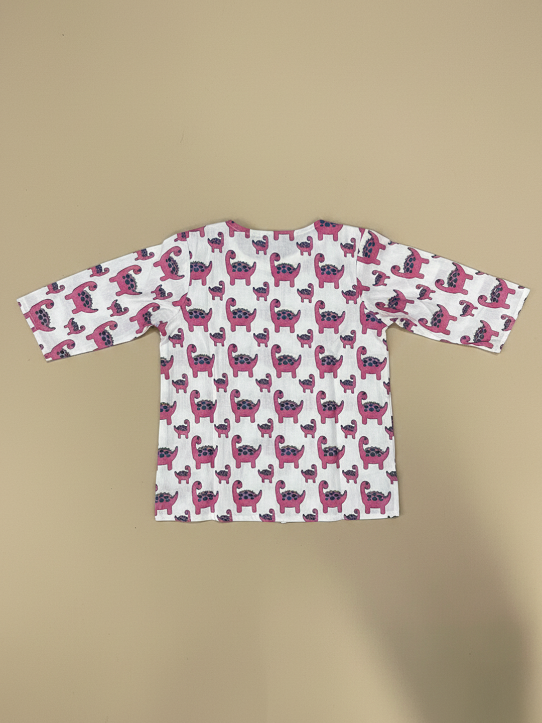 BownBee Fullsleeves Quirky Print  Kurta Pyjama For Infant Boy - Green