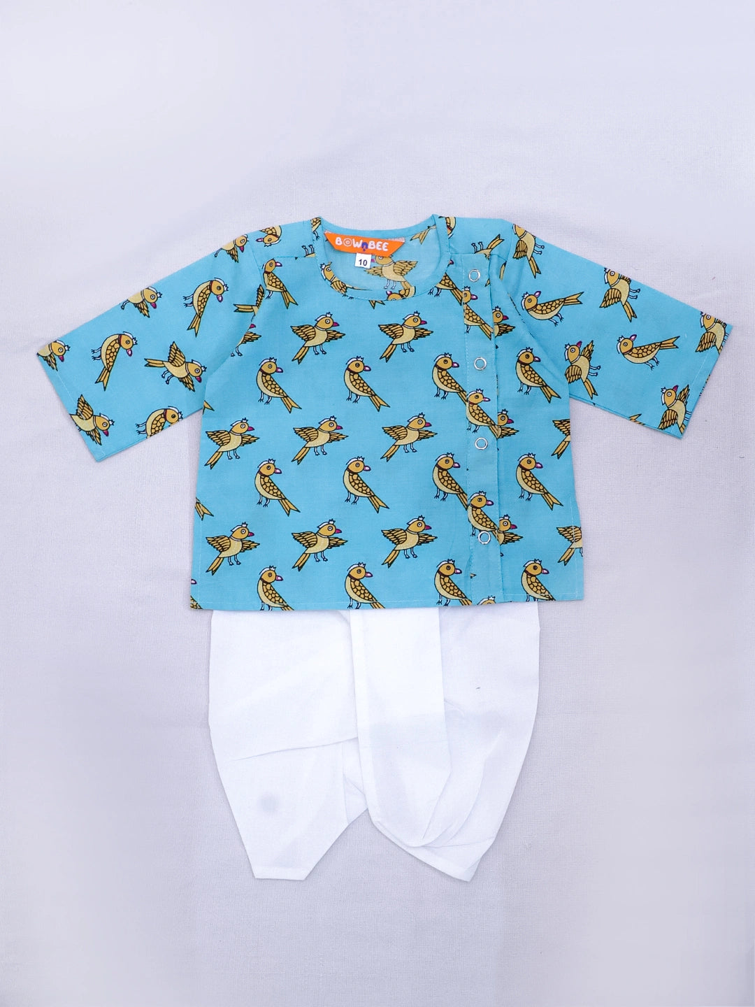 Bownbee Boys Pure Cotton Dhoti Kurta For Infants