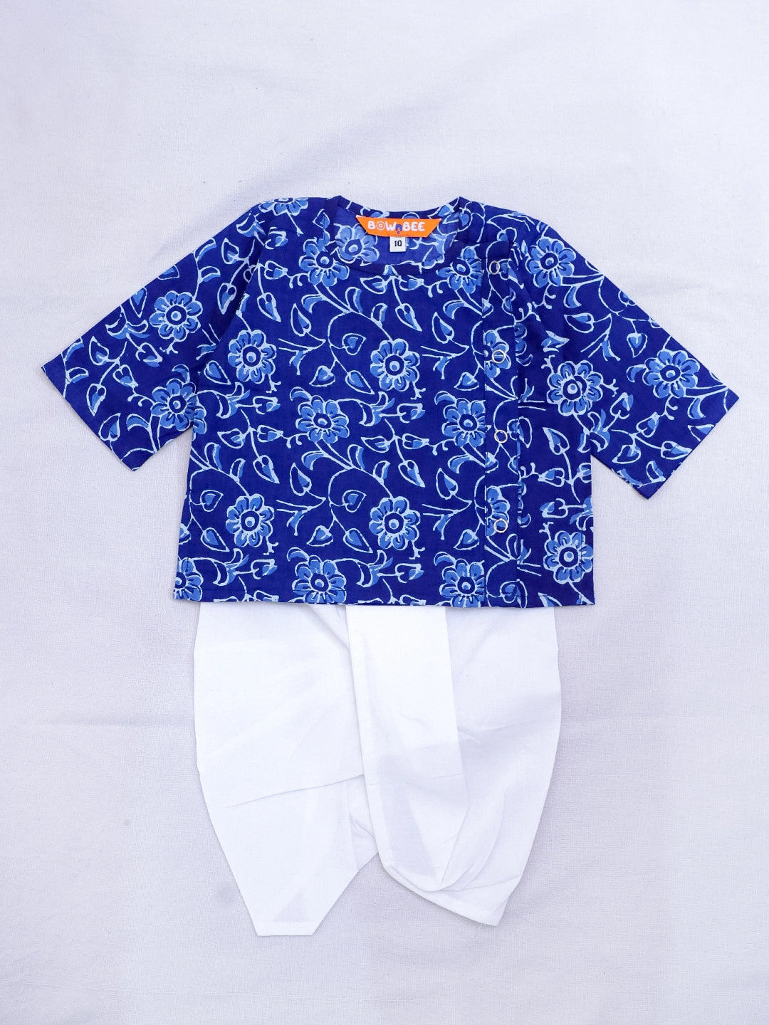Bownbee Boys Pure Cotton Dhoti Kurta For Infants