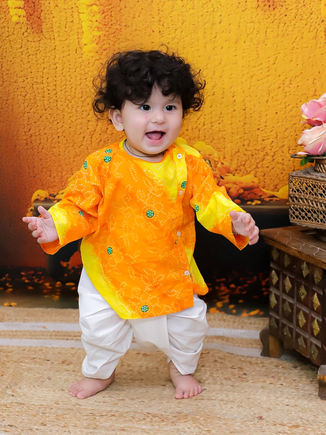 Bownbee Boys Pure Cotton Dhoti Kurta For Infants