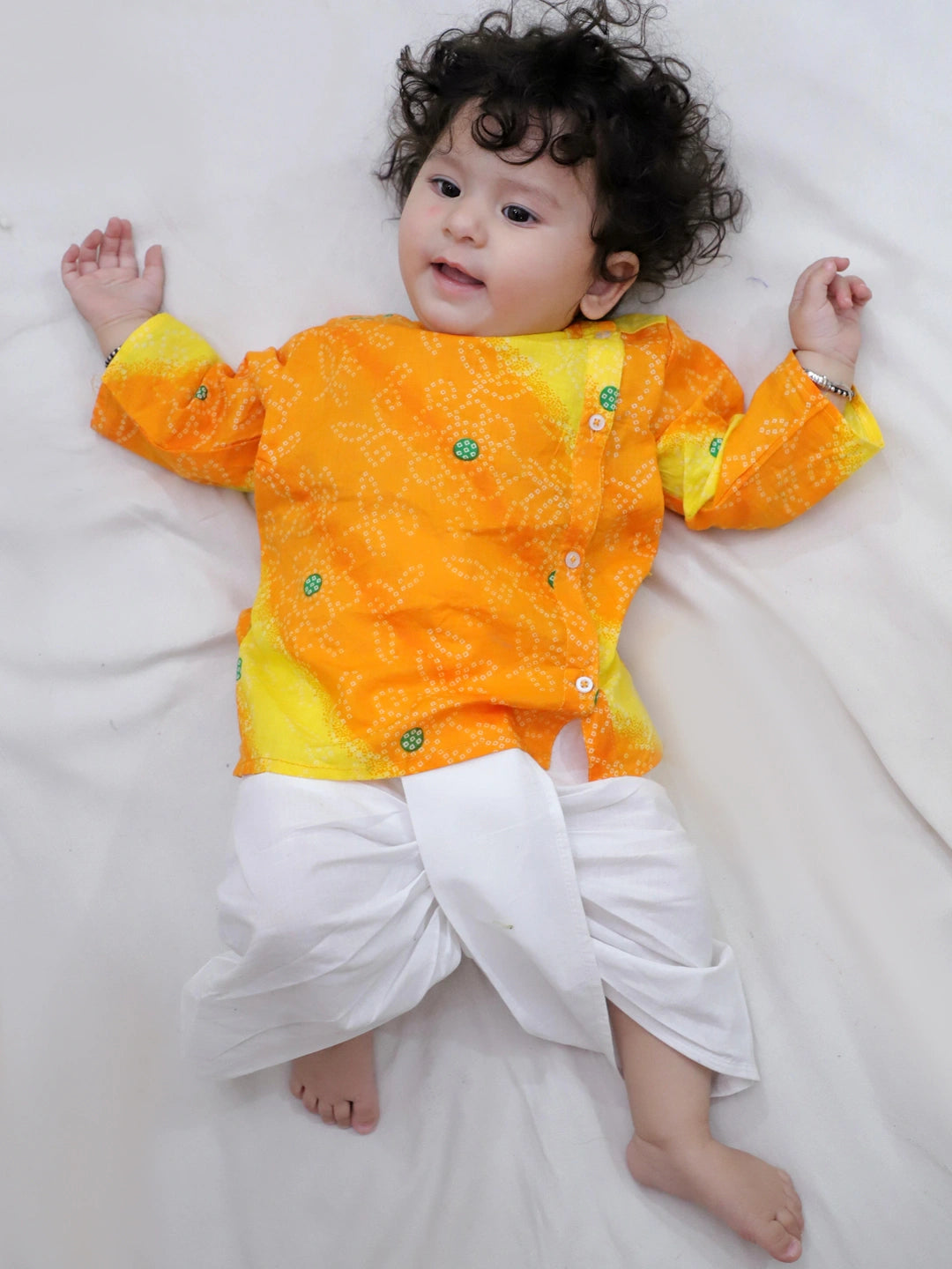Bownbee Boys Pure Cotton Dhoti Kurta For Infants