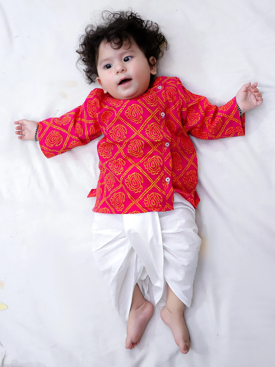 Bownbee Boys Pure Cotton Dhoti Kurta For Infants