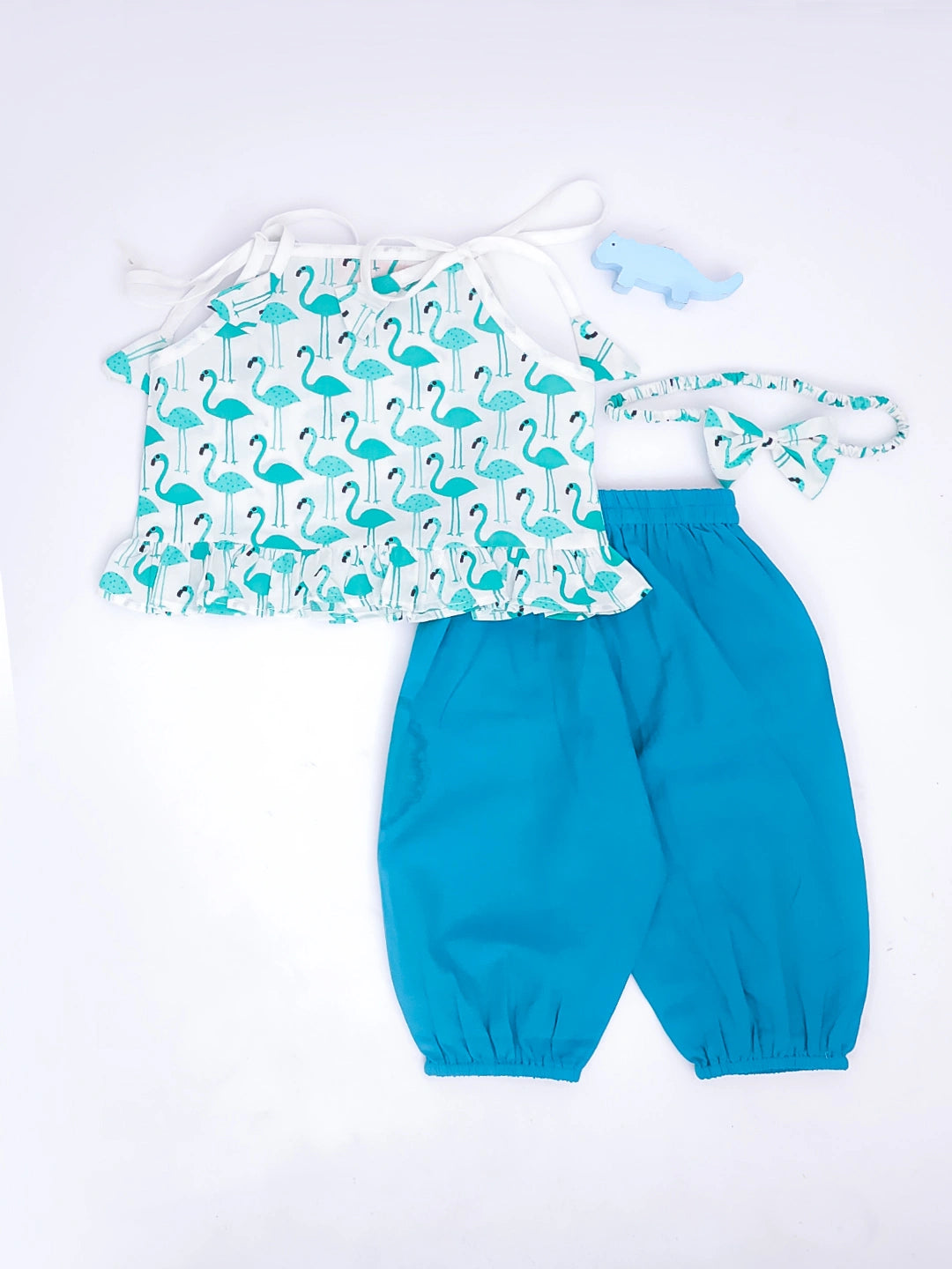 Bownbee Girls Cotton Clothing Set For Infants  - Printed - Yellow