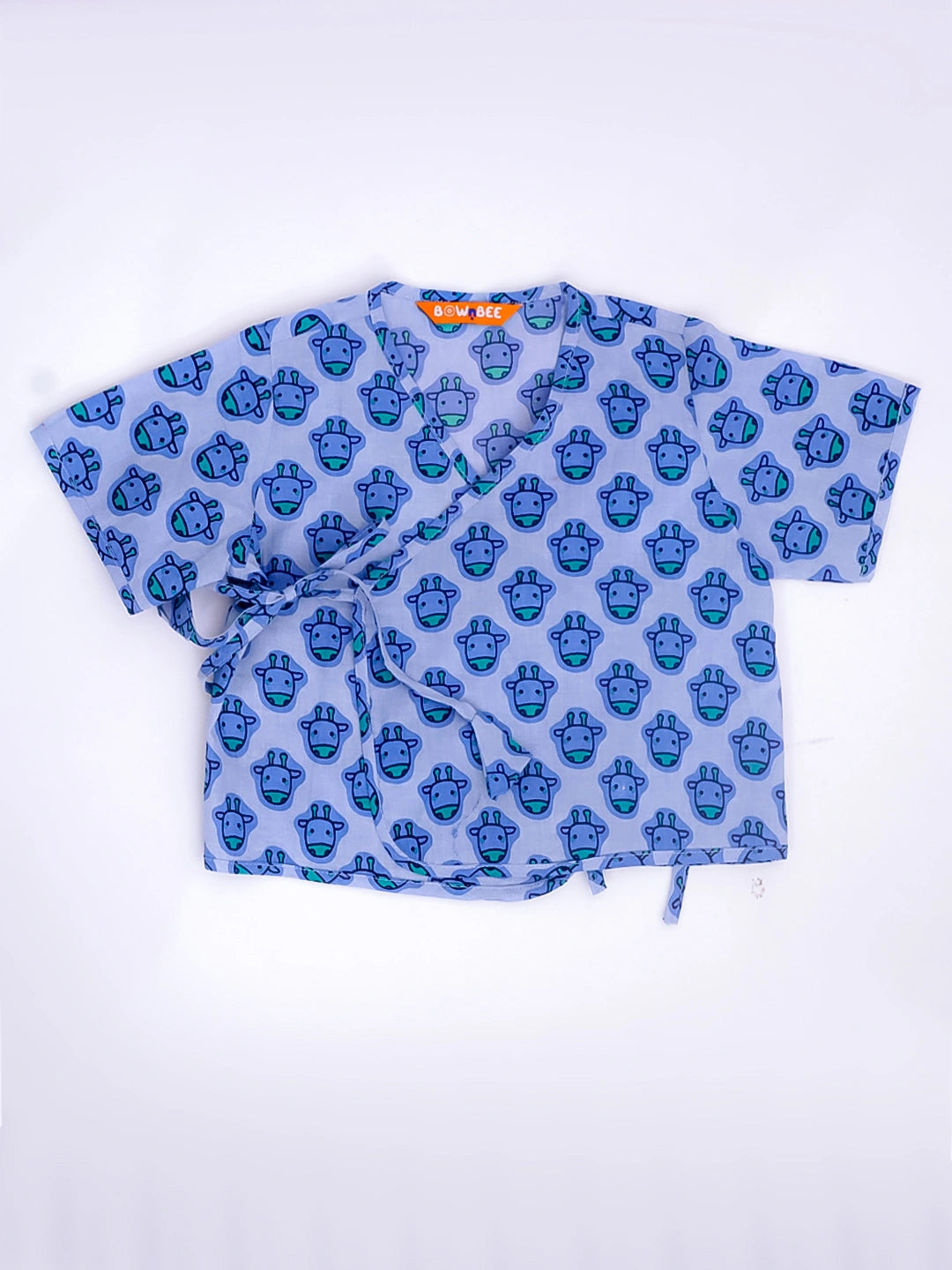 BownBee Short Sleeve Jhabla & Harem Set For Infant Girls