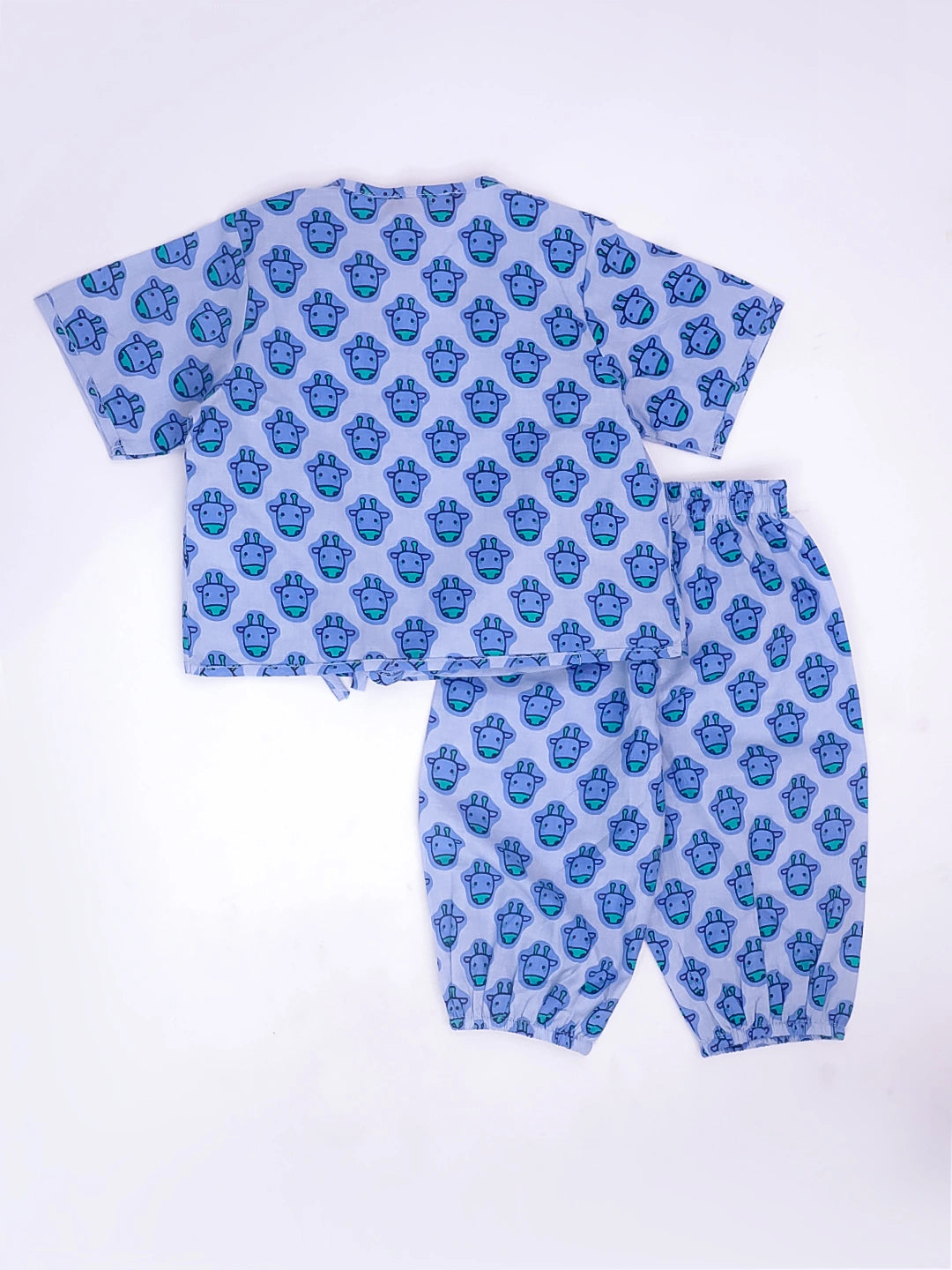 BownBee Short Sleeve Jhabla & Harem Set For Infant Girls