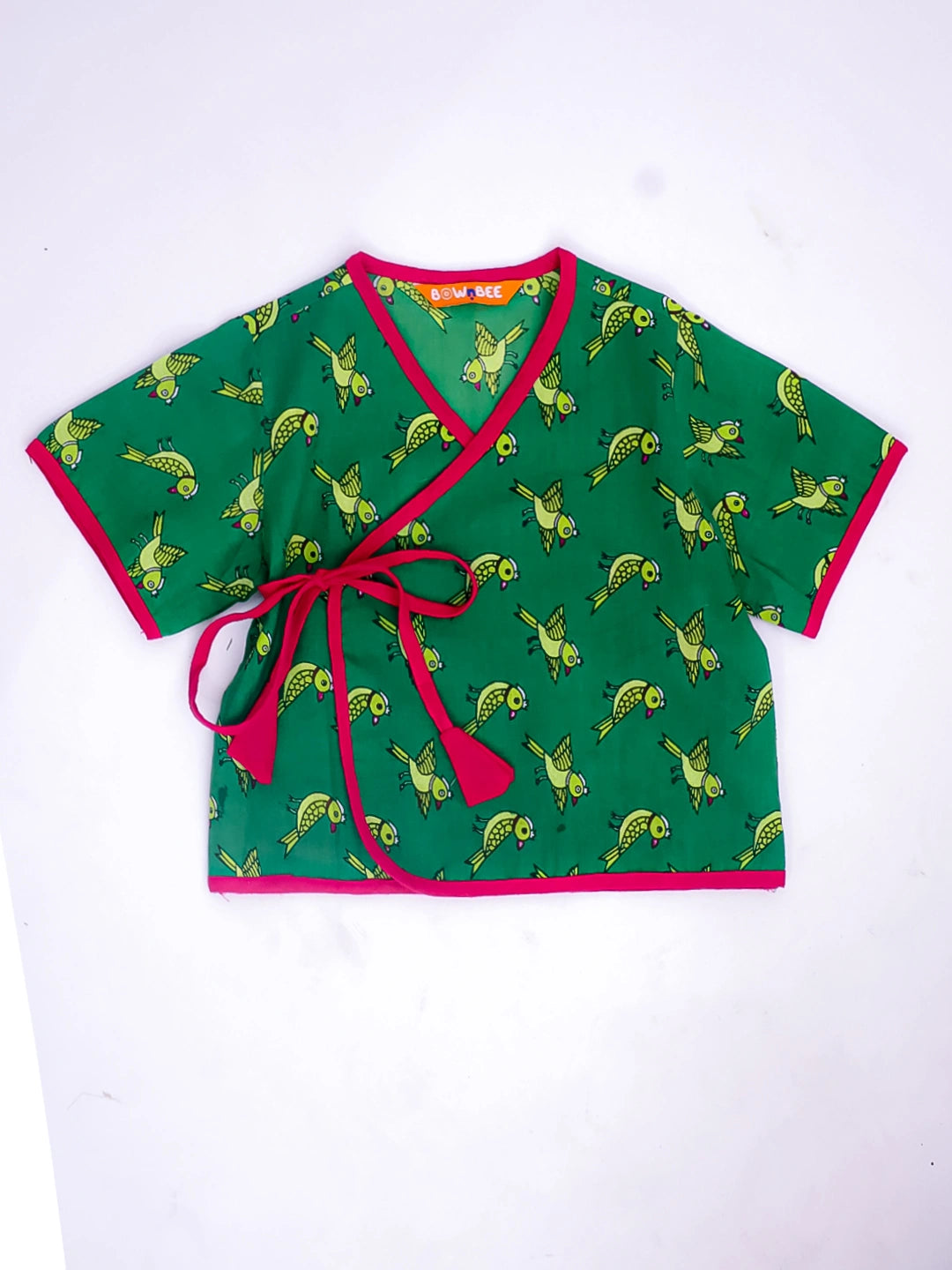 BownBee Short Sleeve Jhabla & Harem Set For Infant Girls