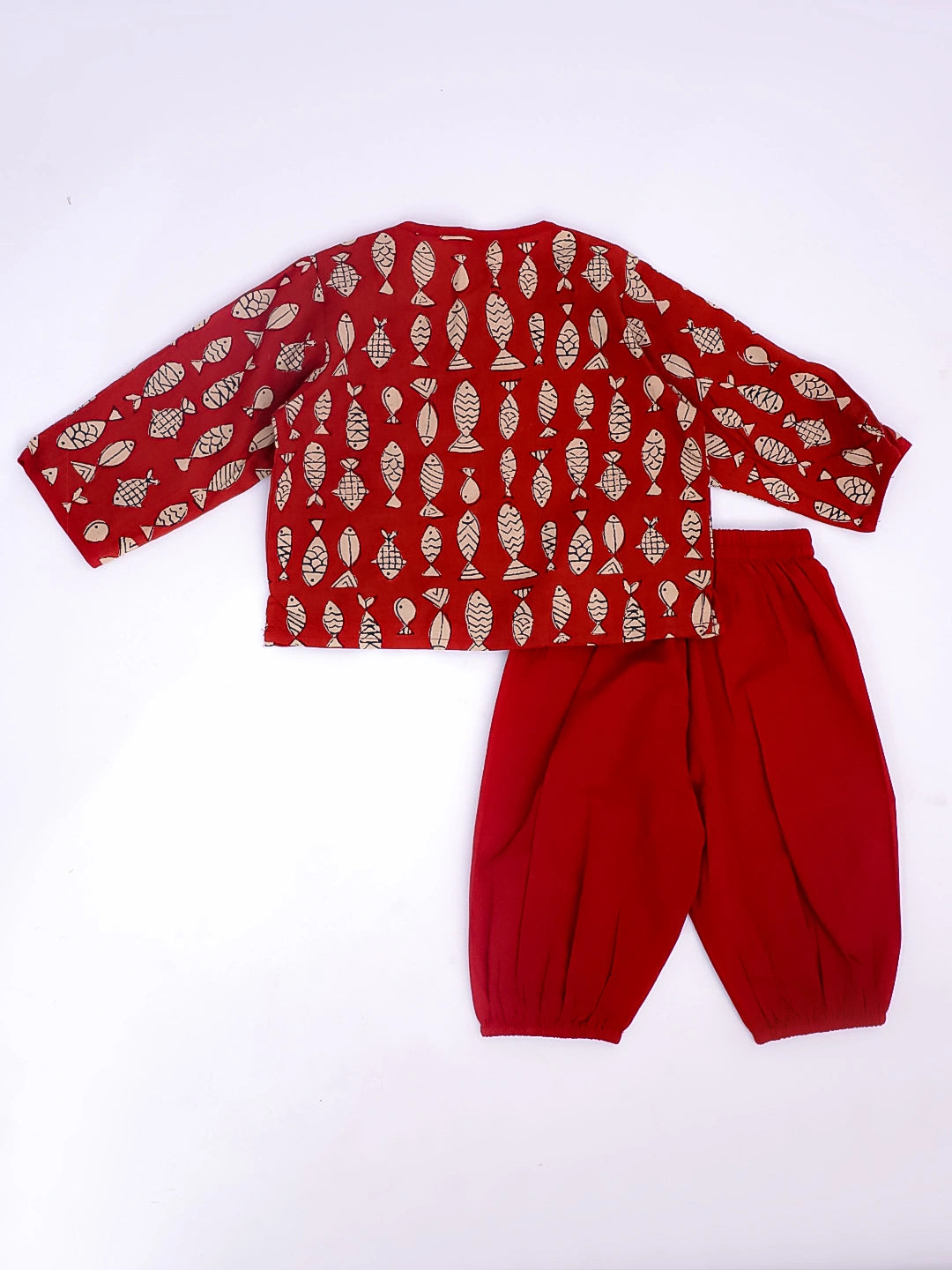 Bownbee Boys Cotton Clothing Set For Infants  - Printed - Maroon