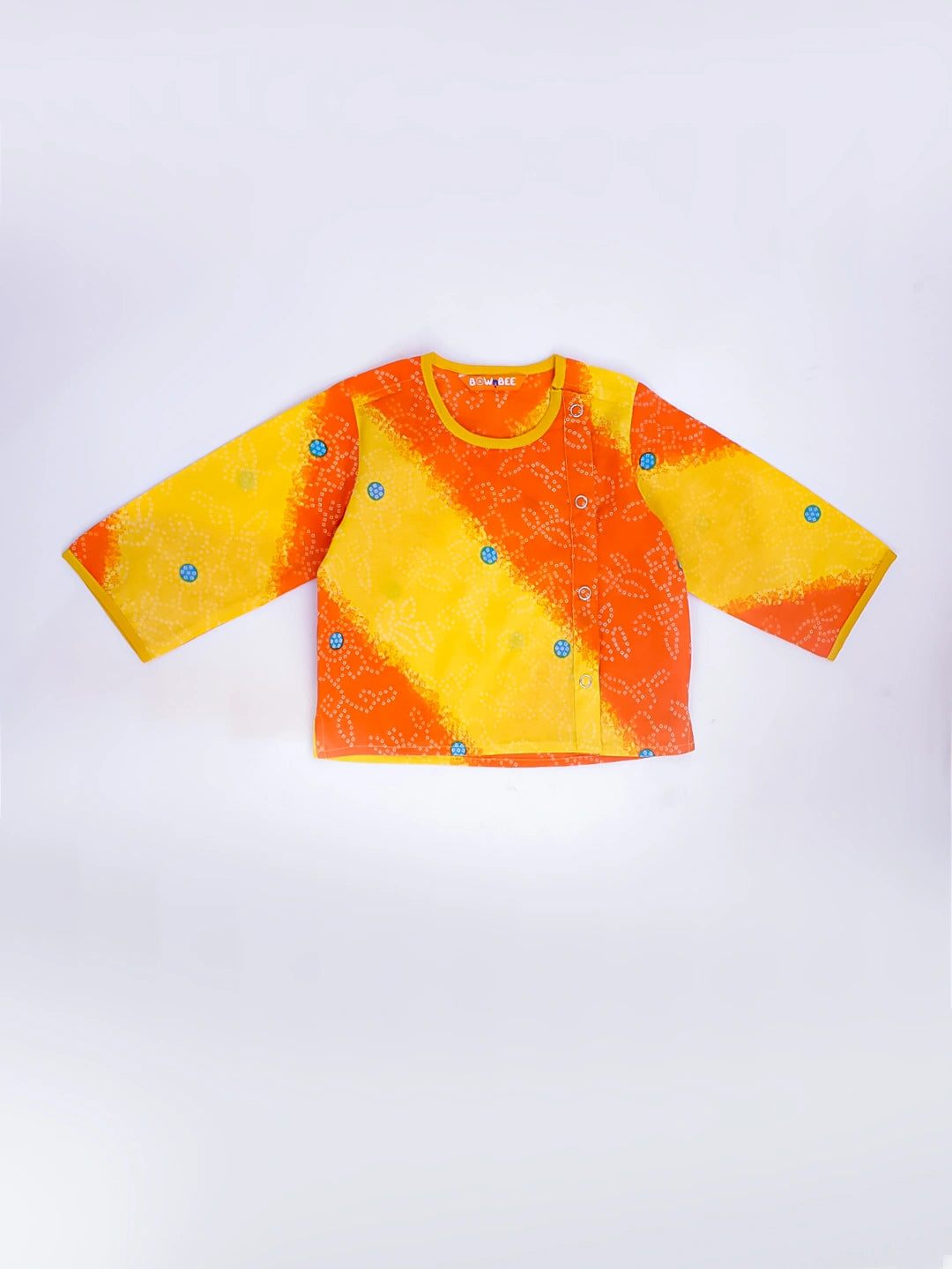 BownBee Short Full Sleeves Jhabla & Harem Set For Infant Girls