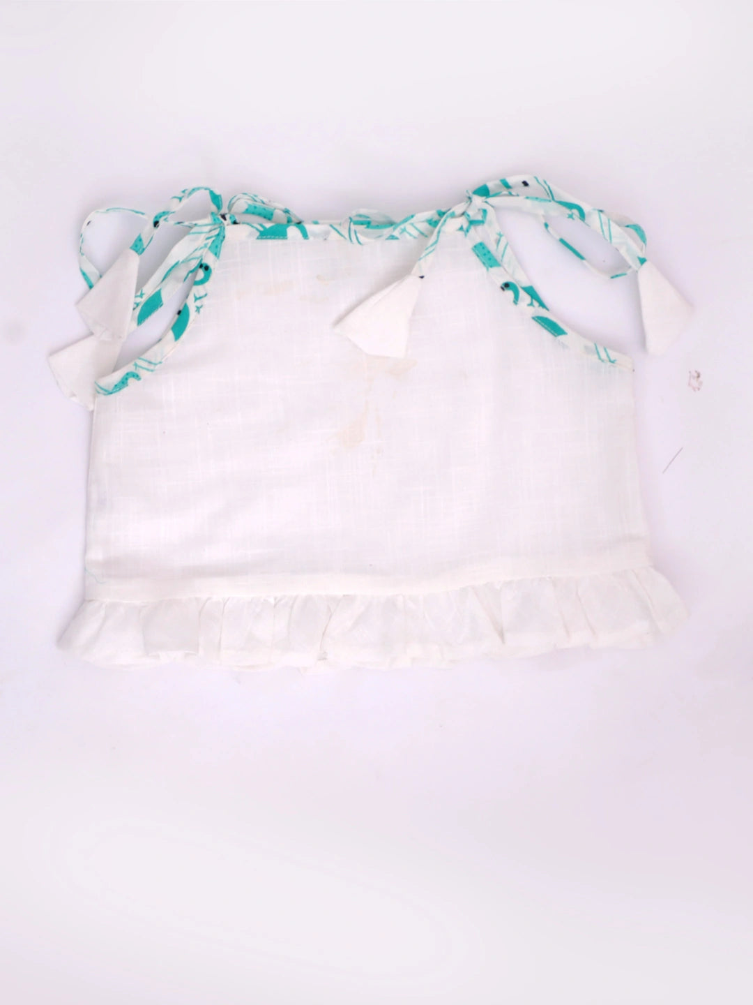 Bownbee Girls Cotton Clothing Set For Infants  - Printed - White