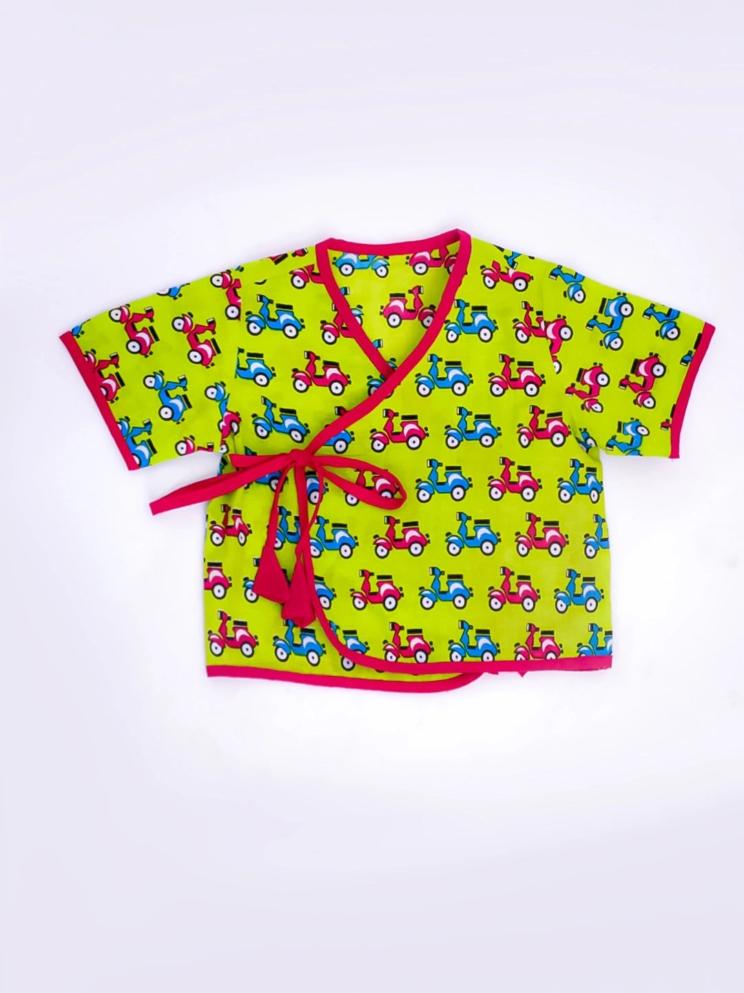 BownBee Full Sleeves Jhabla & Shorts Set For Infant Girls