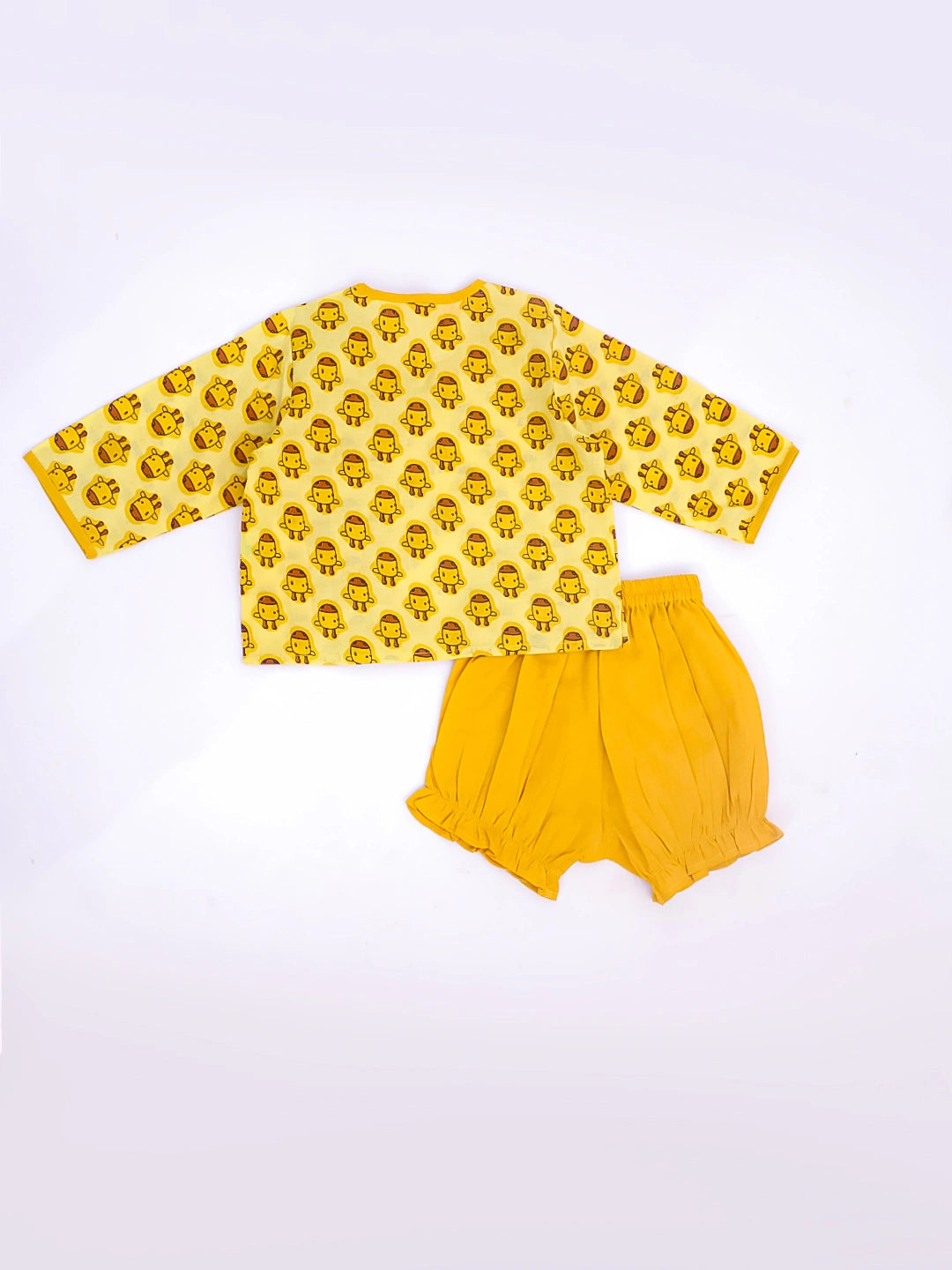 BownBee Full Sleeves Jhabla & Shorts Set For Infant Boys