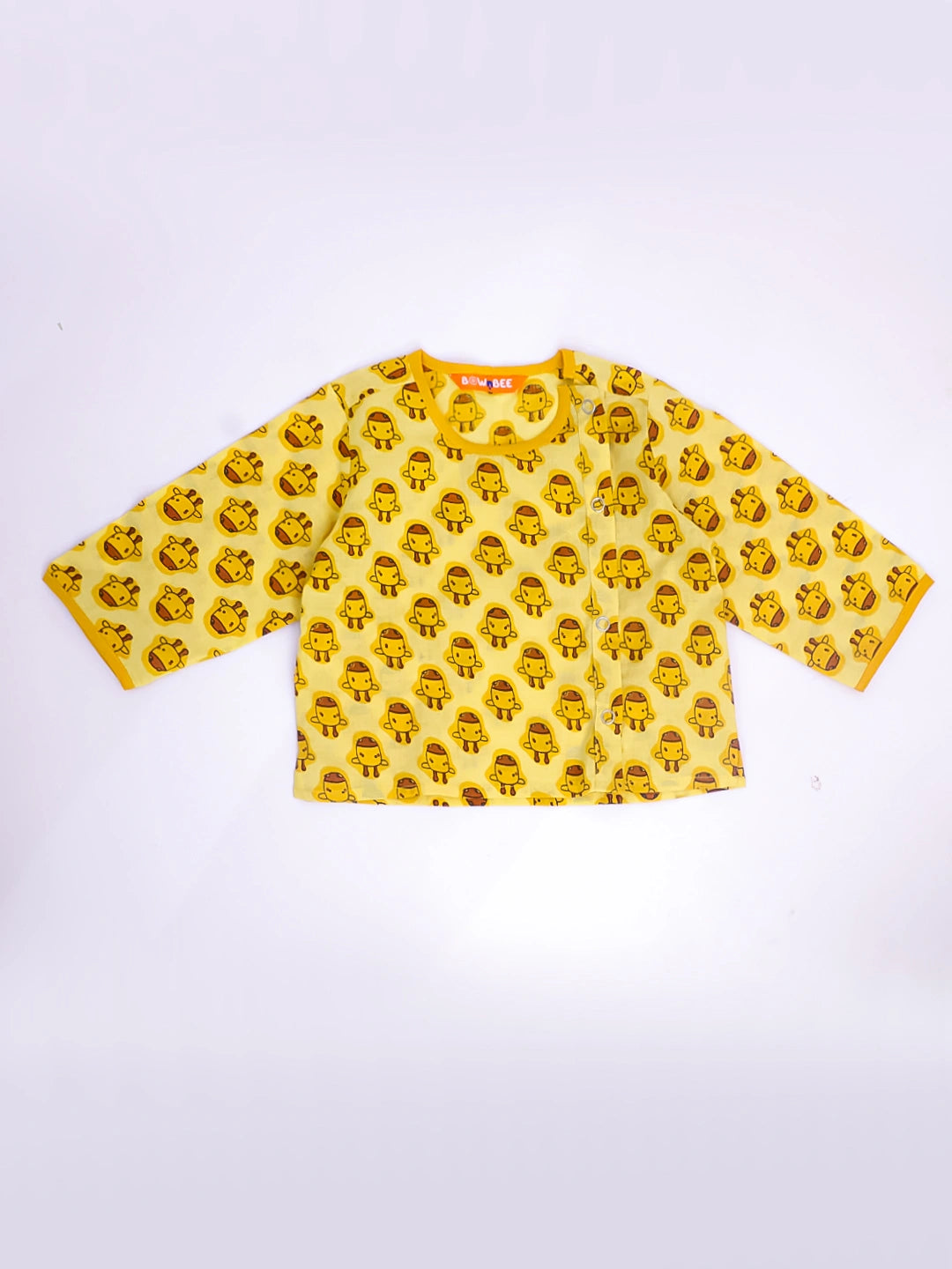 BownBee Full Sleeves Jhabla & Shorts Set For Infant Boys