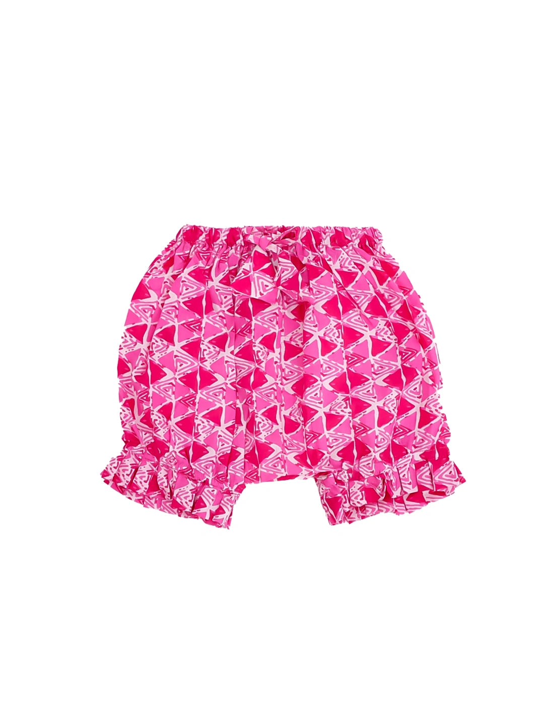 BownBee Infants Pure Cotton Printed Sleeves Jhabla Set for Girls | Soft & Comfortable Baby Wear- Pink