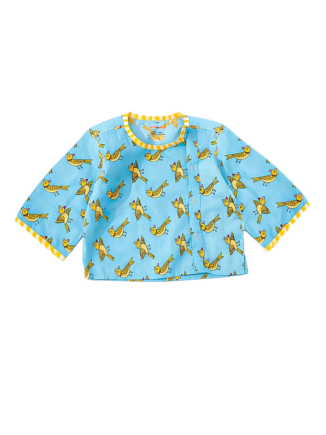 BownBee Full Sleeves Jhabla & Shorts Set For Infant Girls