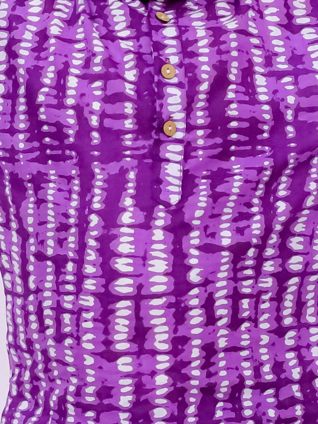 BownBee Ethnic Half Sleeves Pure Cotton Tie & Dye Kurta For Boys